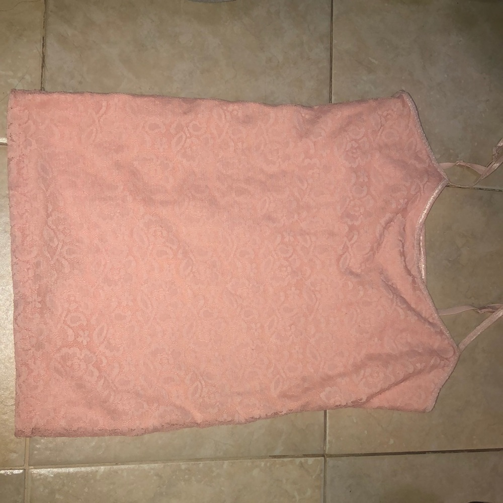 Light Pink laces tank top